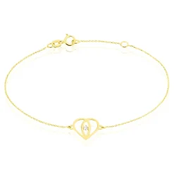 Bracelet Blasi Or Jaune Oxyde De Zirconium