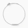 Bracelet Blitalia Or Blanc Diamant Synthétique