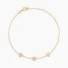 Bracelet Bomb Lover Or Jaune Oxyde De Zirconium
