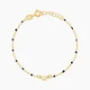 Bracelet Bubble Argent Jaune Oxyde De Zirconium