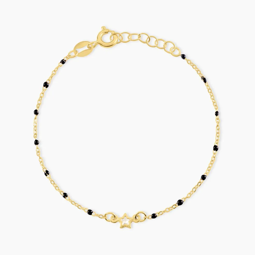 Bracelet Bubble Argent Jaune Oxyde De Zirconium