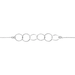 Bracelet Bulle Argent Blanc