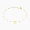Bracelet Caius Or Jaune Oxyde De Zirconium