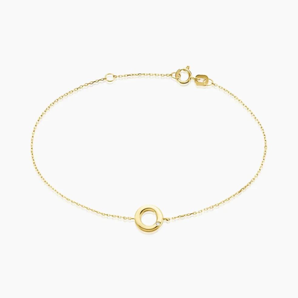 Bracelet Caius Or Jaune Oxyde De Zirconium