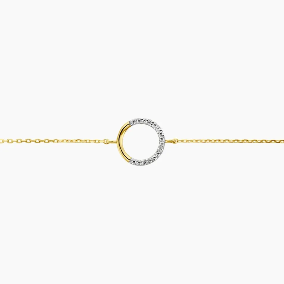 Bracelet Cajsa Or Jaune Oxyde De Zirconium
