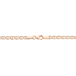 Bracelet Capucin Or Rose Maille Marine Plate