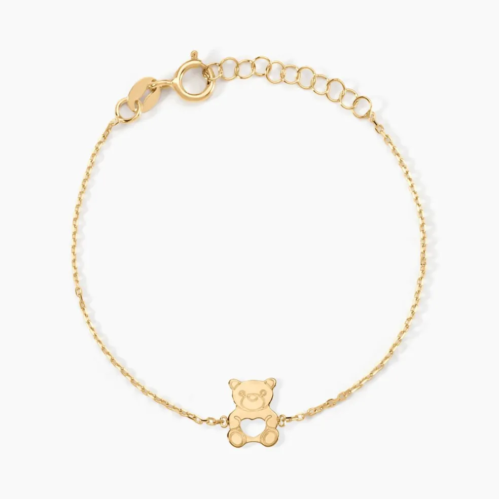 Bracelet Carmin Ourson Or Jaune