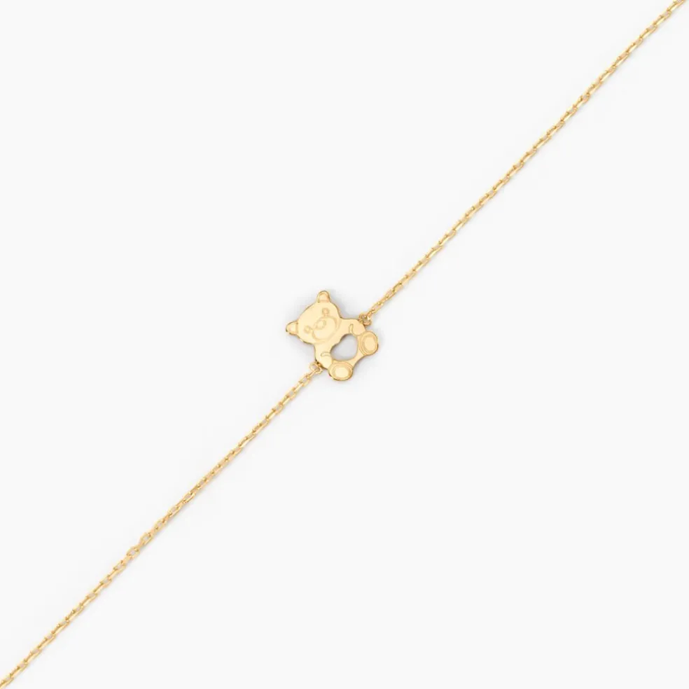 Bracelet Carmin Ourson Or Jaune