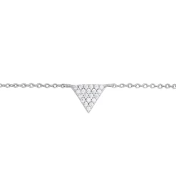 Bracelet Cassandre Argent Blanc Oxyde De Zirconium