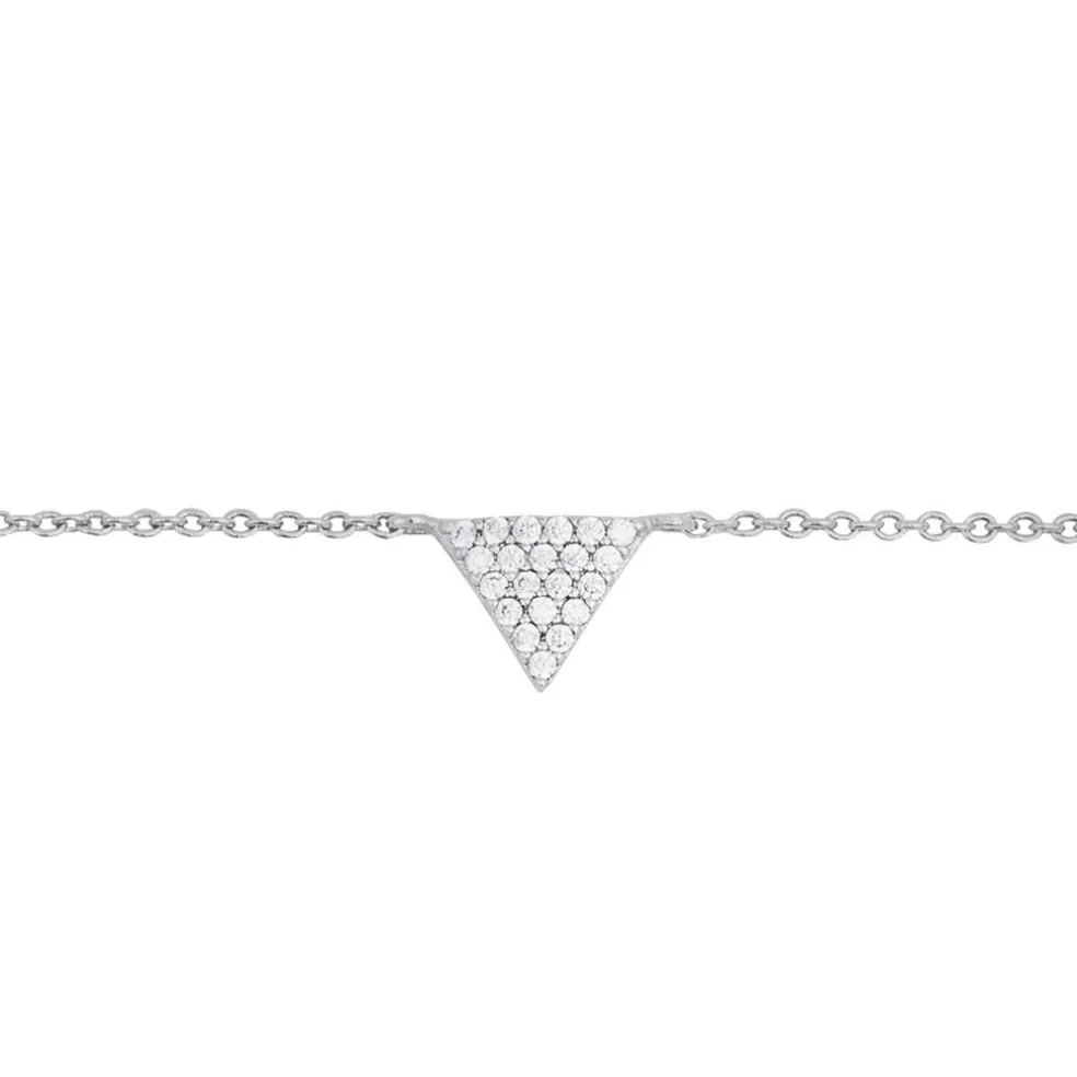 Bracelet Cassandre Argent Blanc Oxyde De Zirconium