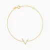 Bracelet Celene Or Jaune Oxyde De Zirconium