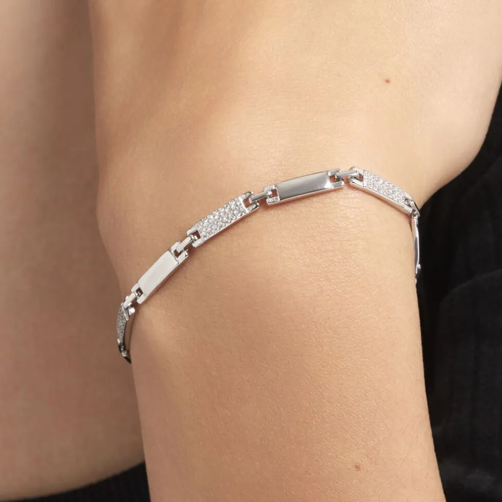 Bracelet Celina Argent Blanc Oxyde De Zirconium