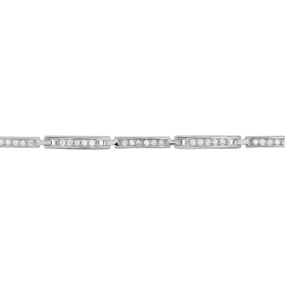 Bracelet Celoni Argent Blanc Oxyde De Zirconium