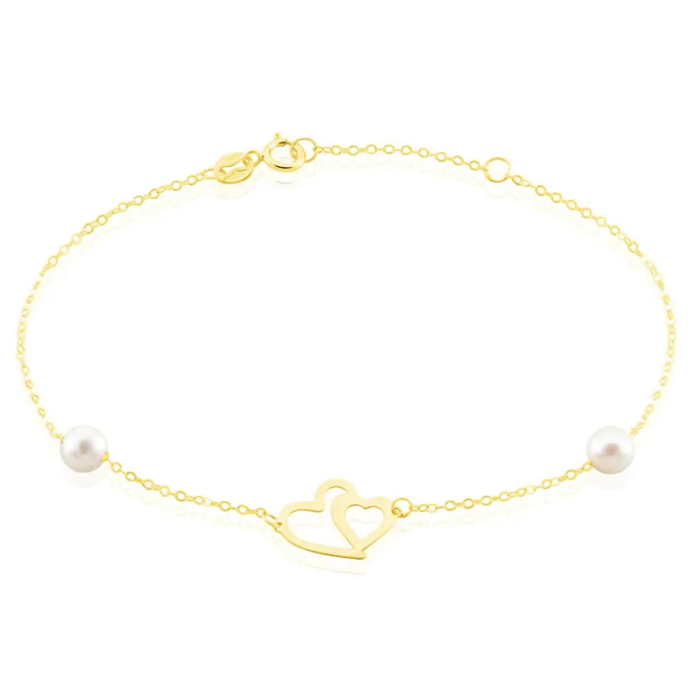 Bracelet Cenzo Or Jaune Perles De Culture