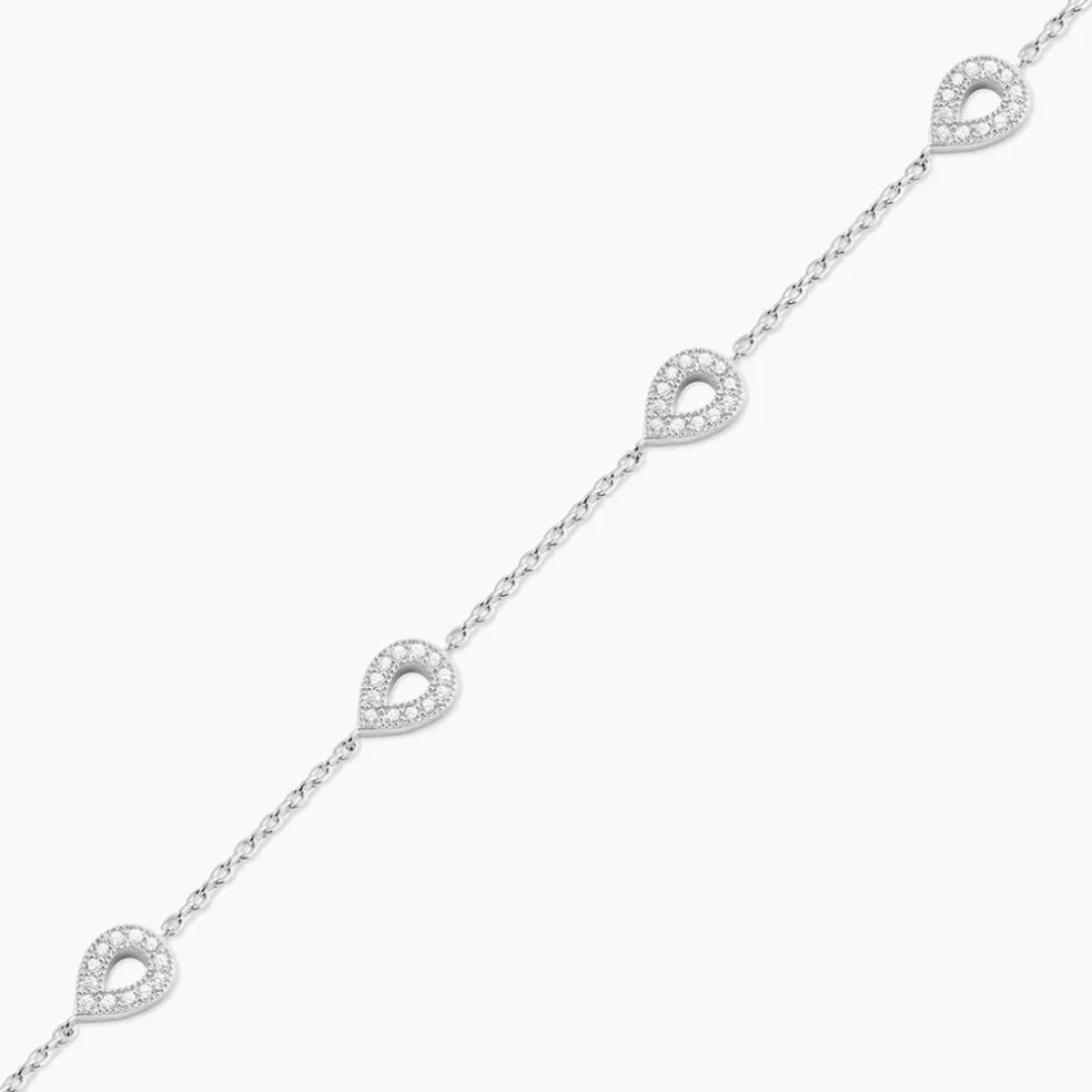 Bracelet Ciara Argent Blanc Oxyde De Zirconium