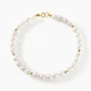 Bracelet Ciriola Or Jaune Perle De Culture