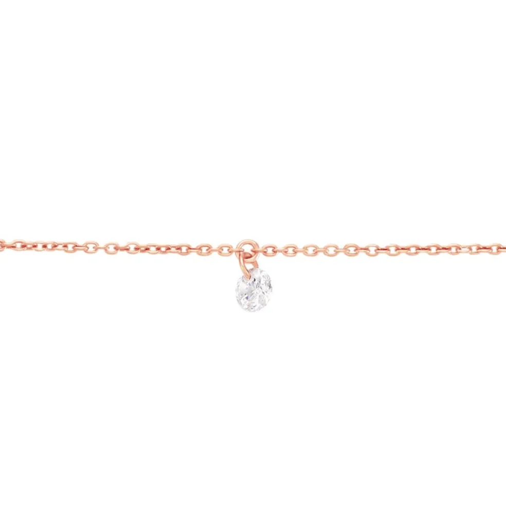 Bracelet Constantin Argent Rose Oxyde De Zirconium