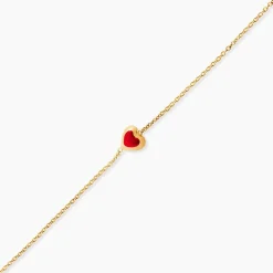 Bracelet Coralie Coeur Or Jaune