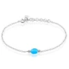 Bracelet Corelana Argent Blanc Pierre De Synthese