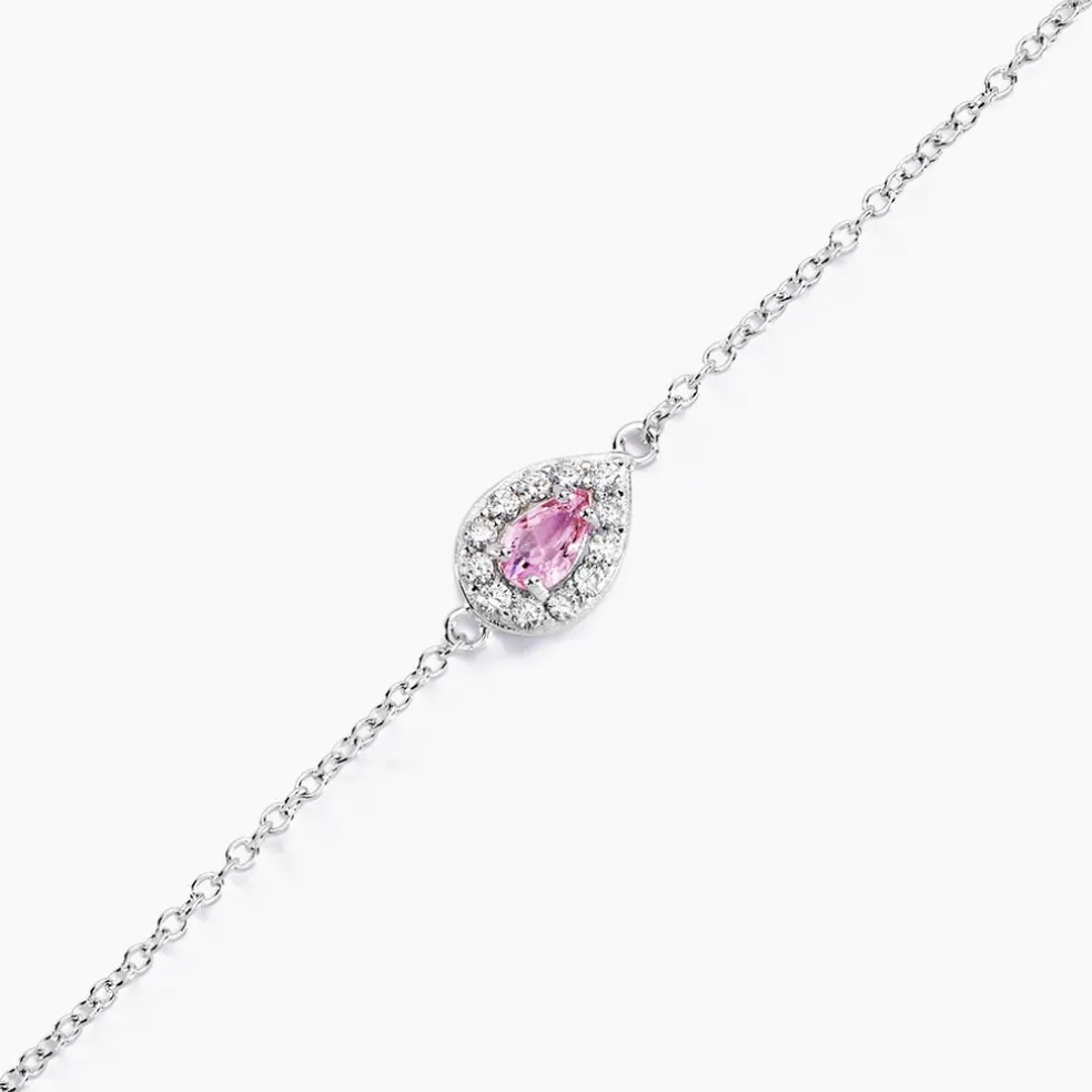 Bracelet Court Argent Blanc Tania Oxyde De Zirconium