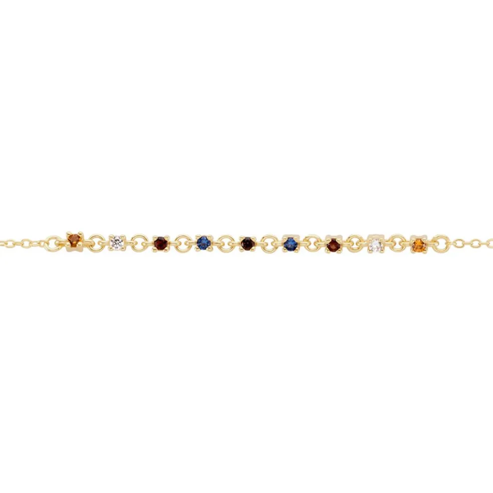Bracelet Céphée Plaqué Or Doré Oxyde De Zirconium