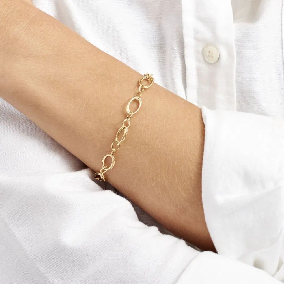 Bracelet Crepine Or Jaune
