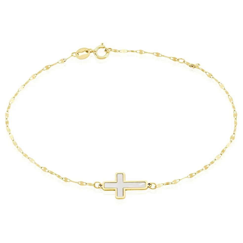 Bracelet Crescentius Or Jaune Nacre