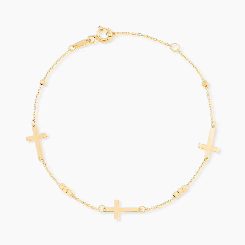 Bracelet Cruza Or Jaune