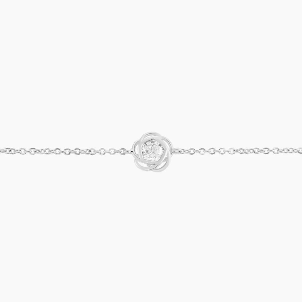 Bracelet Cyllene Argent Blanc Oxyde De Zirconium