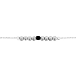 Bracelet Cyprielle Argent Blanc Pierre De Synthese