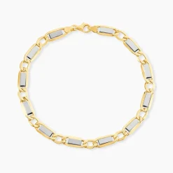 Bracelet Danae Plaquette Or Bicolore