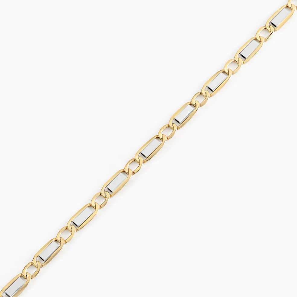 Bracelet Danae Plaquette Or Bicolore