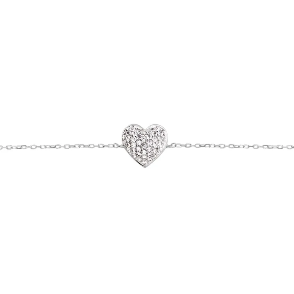 Bracelet Dann Or Blanc Oxyde De Zirconium