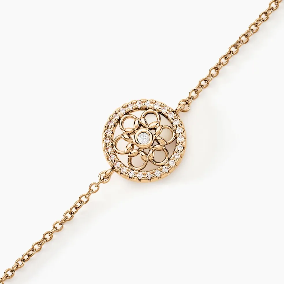 Bracelet Danya Plaqué Or Doré Oxyde De Zirconium