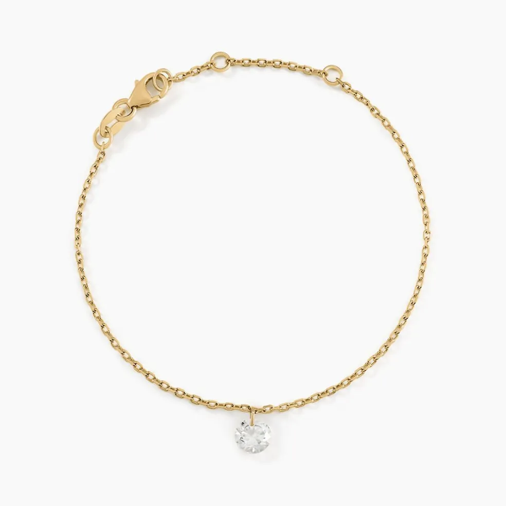 Bracelet Delma Plaqué Or Jaune Oxyde De Zirconium