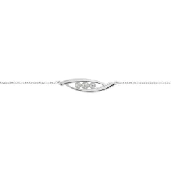 Bracelet Delphine Or Blanc Diamant