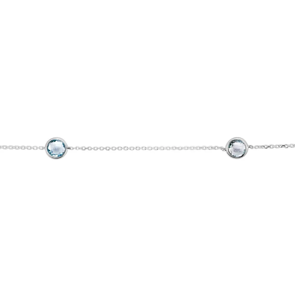 Bracelet Dennis Or Blanc Topaze