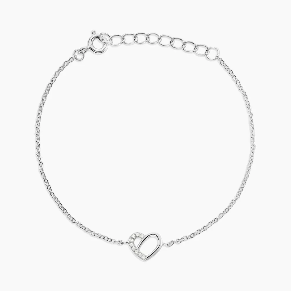 Bracelet Dorthea Argent Blanc Oxyde De Zirconium