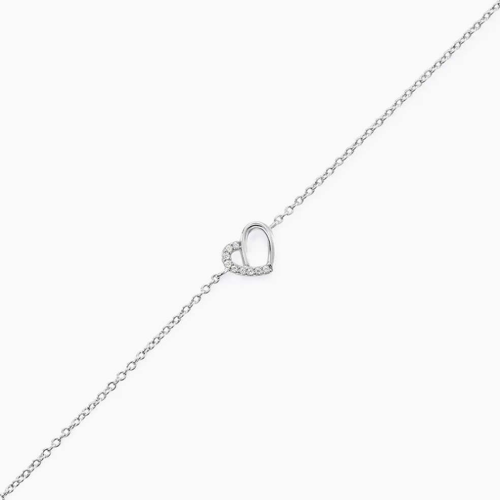 Bracelet Dorthea Argent Blanc Oxyde De Zirconium