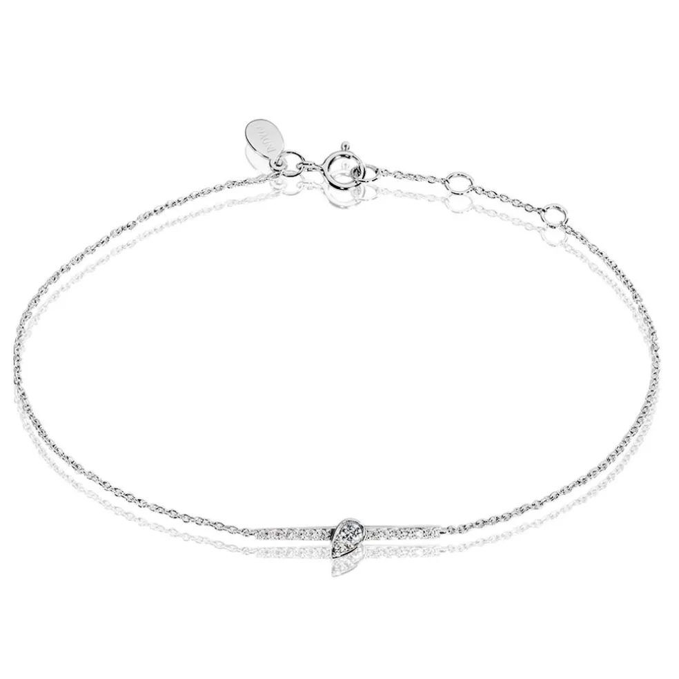 Bracelet Drop Or Blanc Diamant