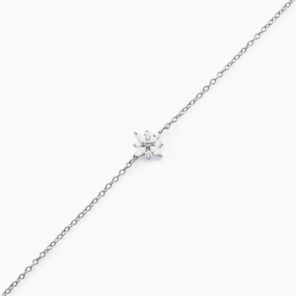 Bracelet Eclat Argent Blanc Oxyde De Zirconium