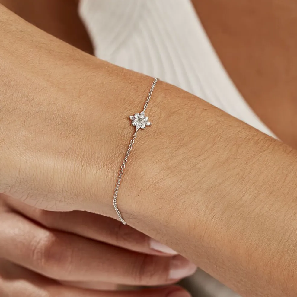 Bracelet Eclat Argent Blanc Oxyde De Zirconium