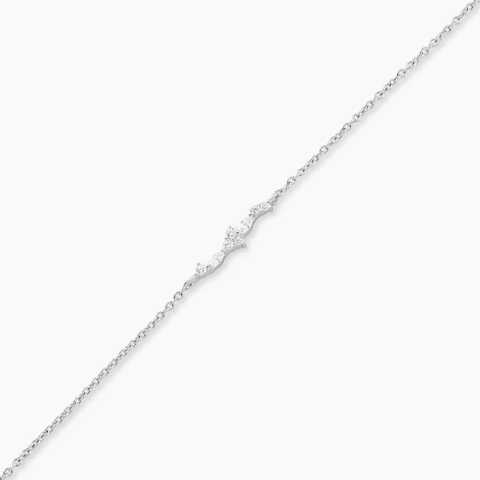 Bracelet Eclat d'Aurore Argent Blanc Oxyde De Zirconium