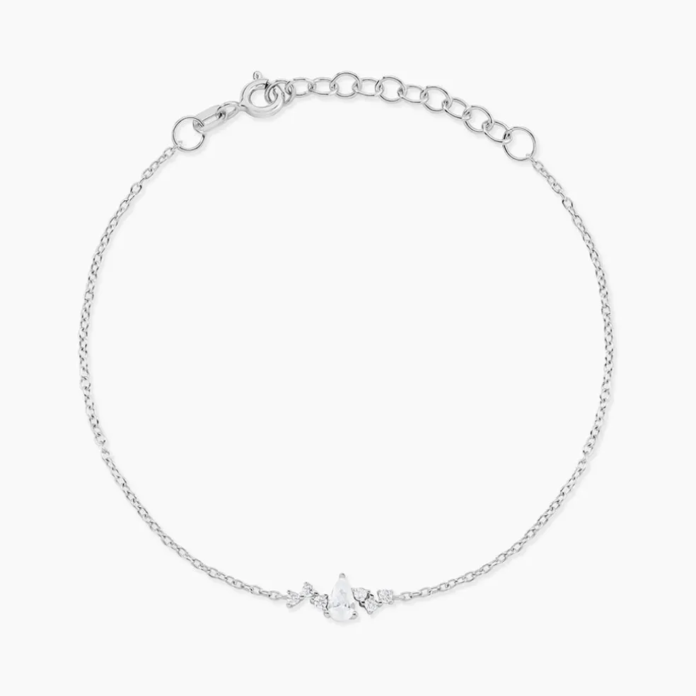 Bracelet Eclat d'Aurore Argent Blanc Oxyde De Zirconium