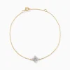 Bracelet Eclosion Precieuse Or Jaune Oxyde De Zirconium