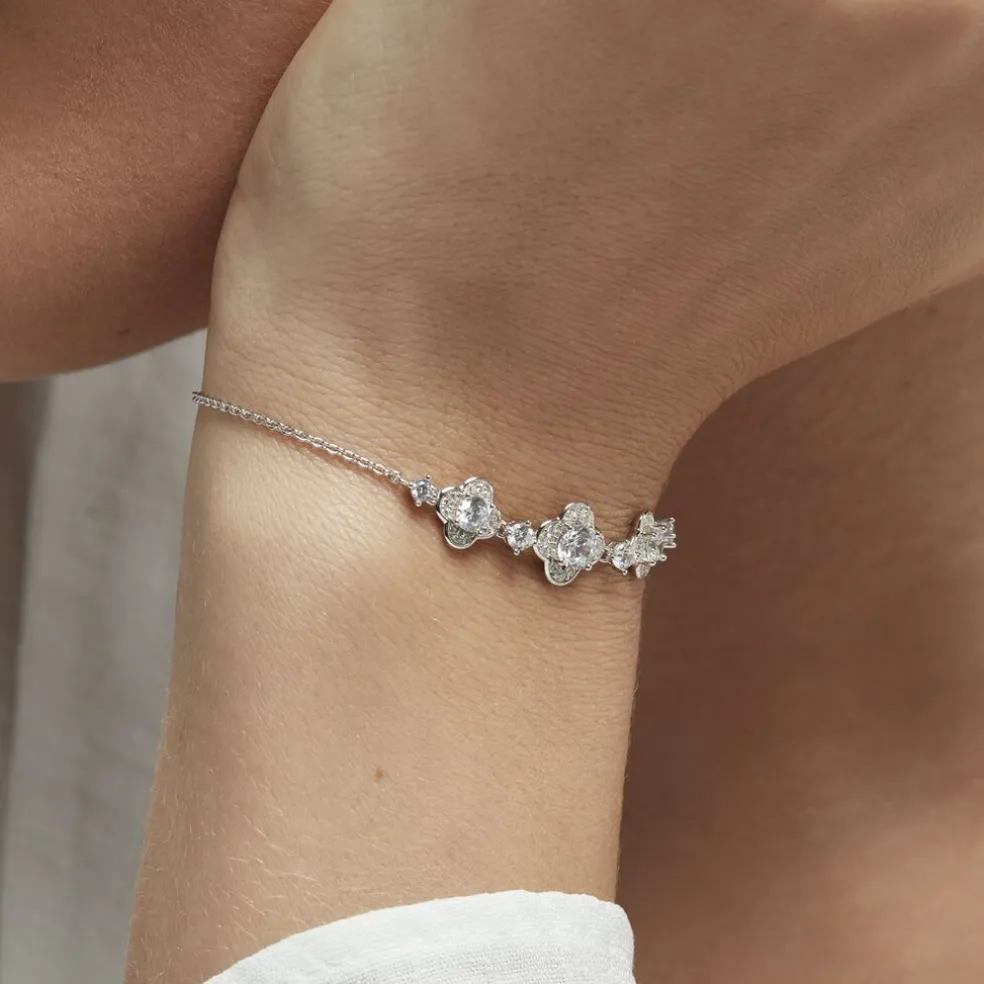 Bracelet Edyta Argent Blanc Oxyde De Zirconium