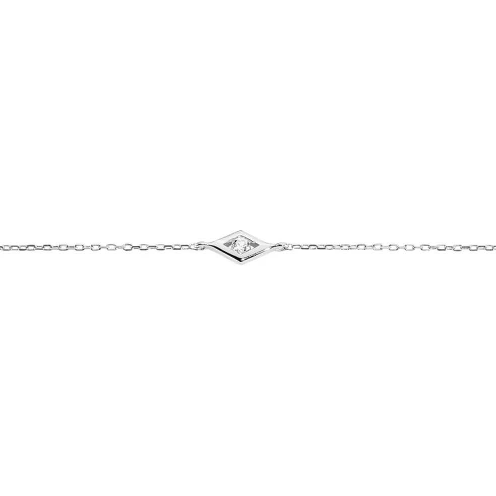 Bracelet Eirena Or Blanc Diamant