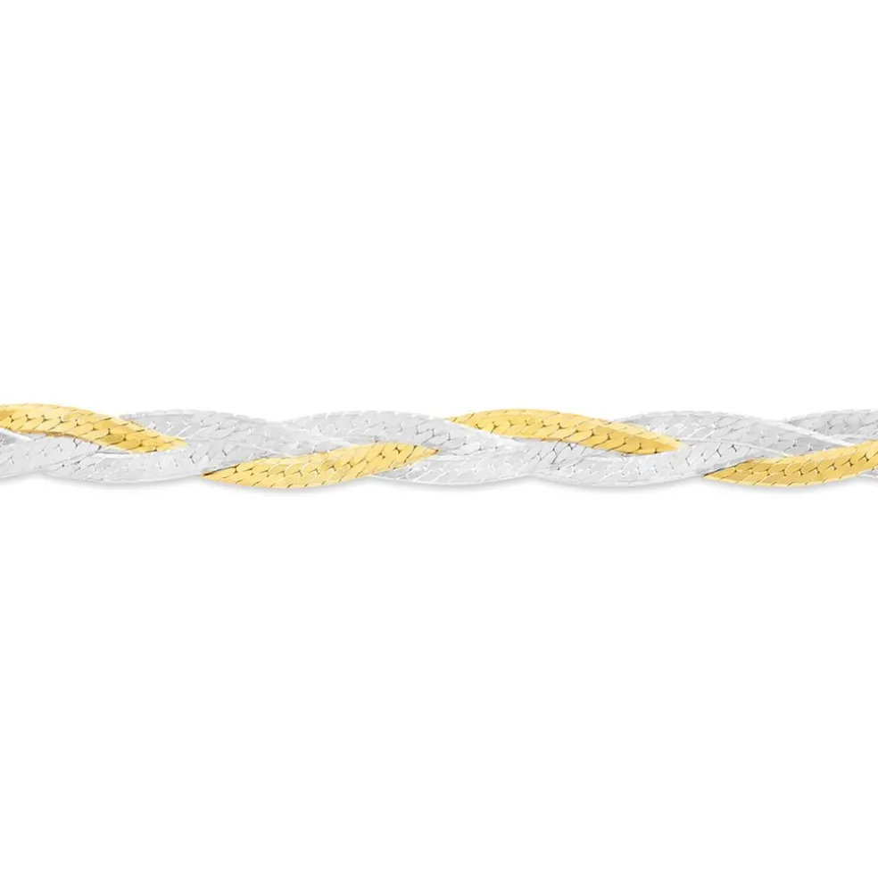 Bracelet Elae Argent Bicolore