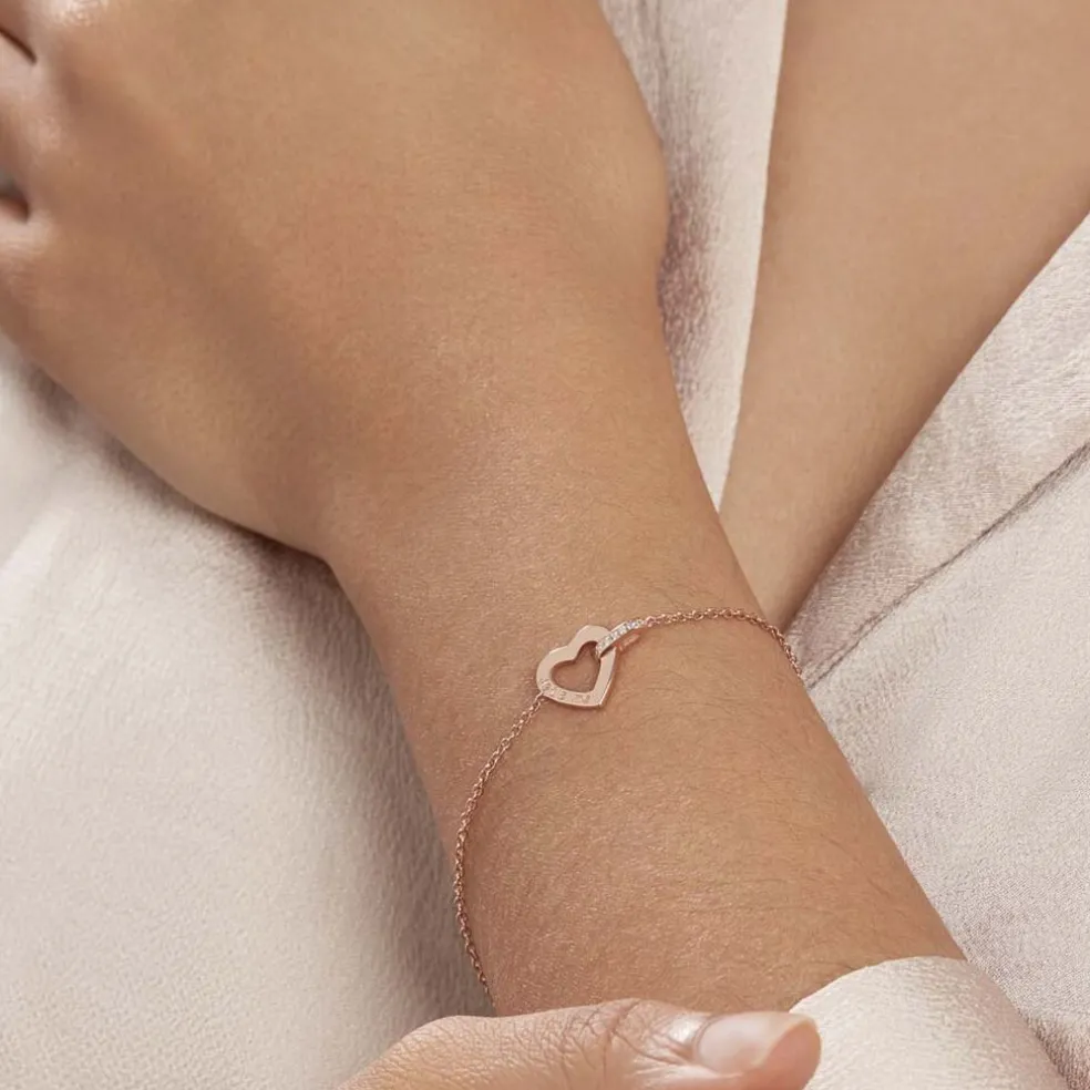 Bracelet Elanda Argent Rose Oxyde De Zirconium