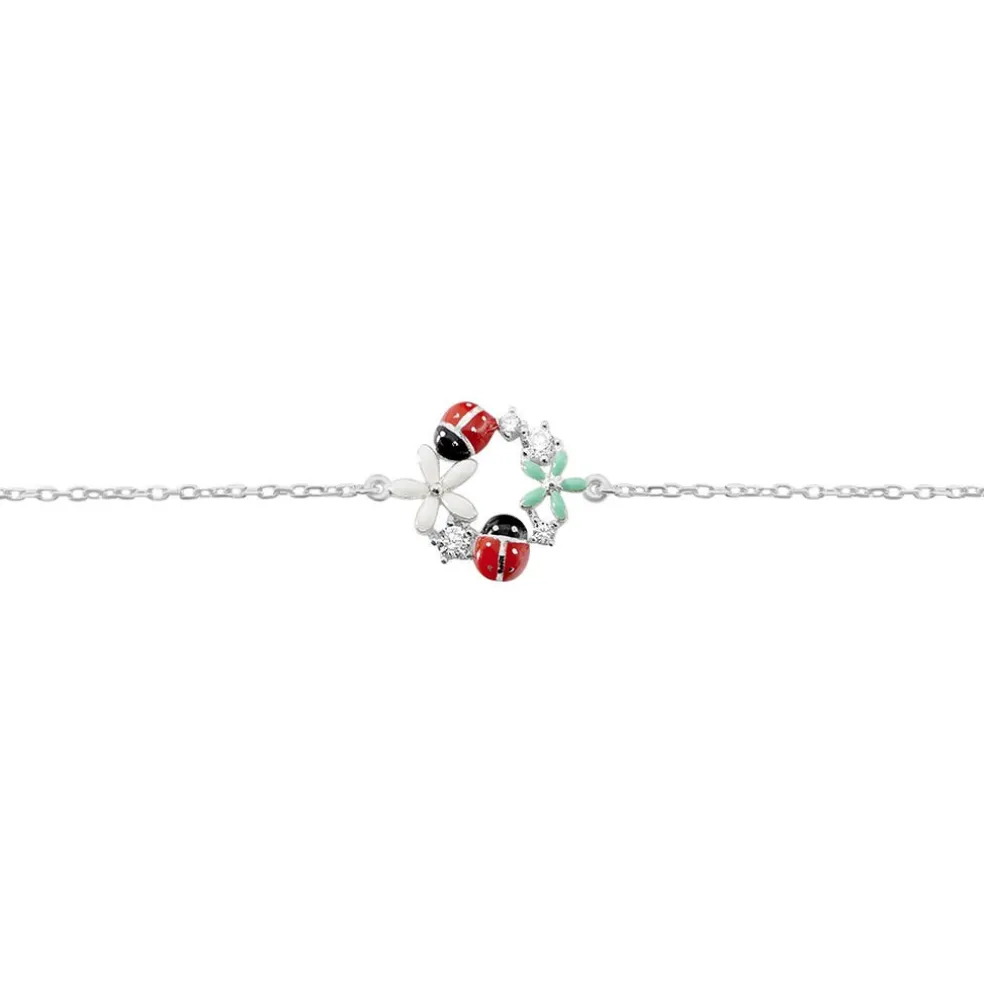 Bracelet Eliniane Argent Blanc Oxyde De Zirconium